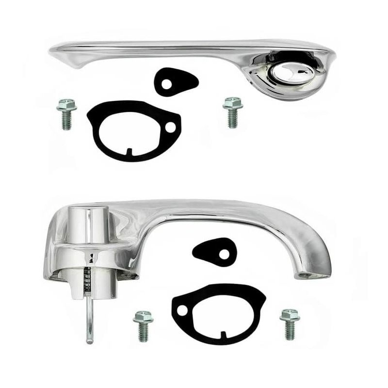 1964-67 Chevelle Complete Outside Door Handles  - Chrome