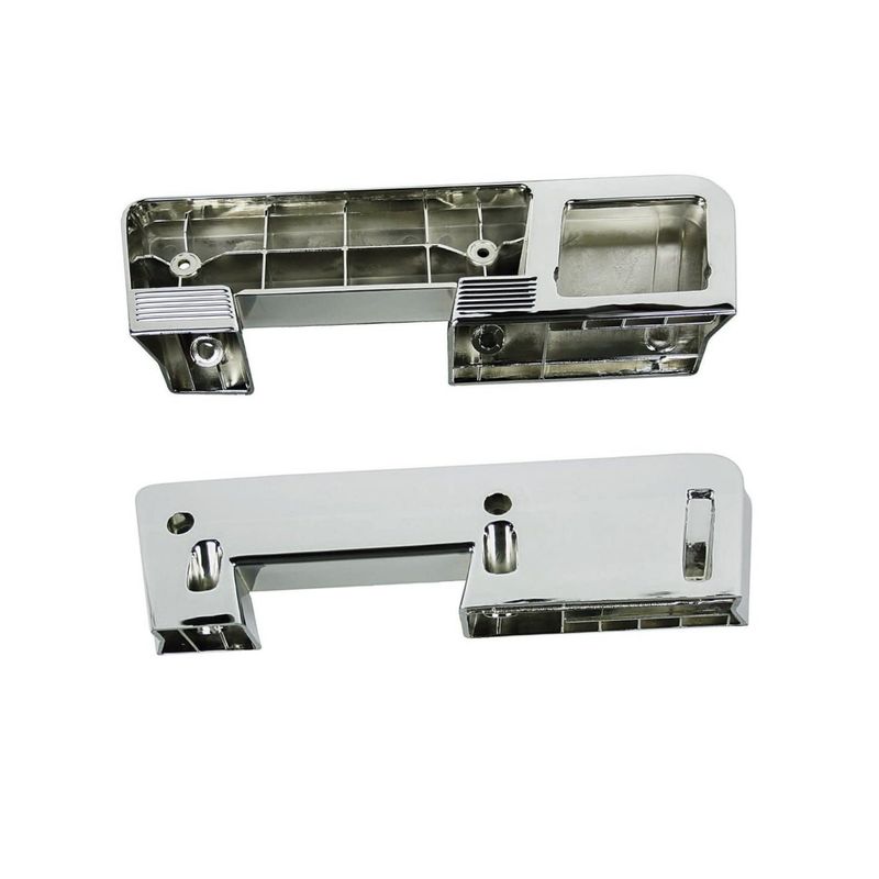1966-67 Chevelle Rear Chrome Arm Rest Bases - Pair