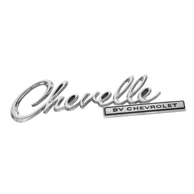 1969 Chevelle Trunk Emblem - &quot;Chevelle by Chevrolet&quot;