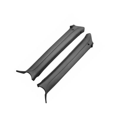 1968-69 Chevelle Pillar Post Moldings Pair - Black