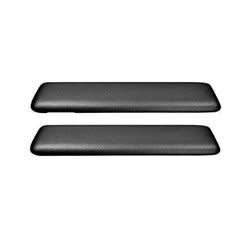 1965-67 Chevelle Molded Front Armrest Pads- Pair- Black