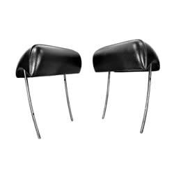 1968-72 Chevelle Black Headrest - Pair