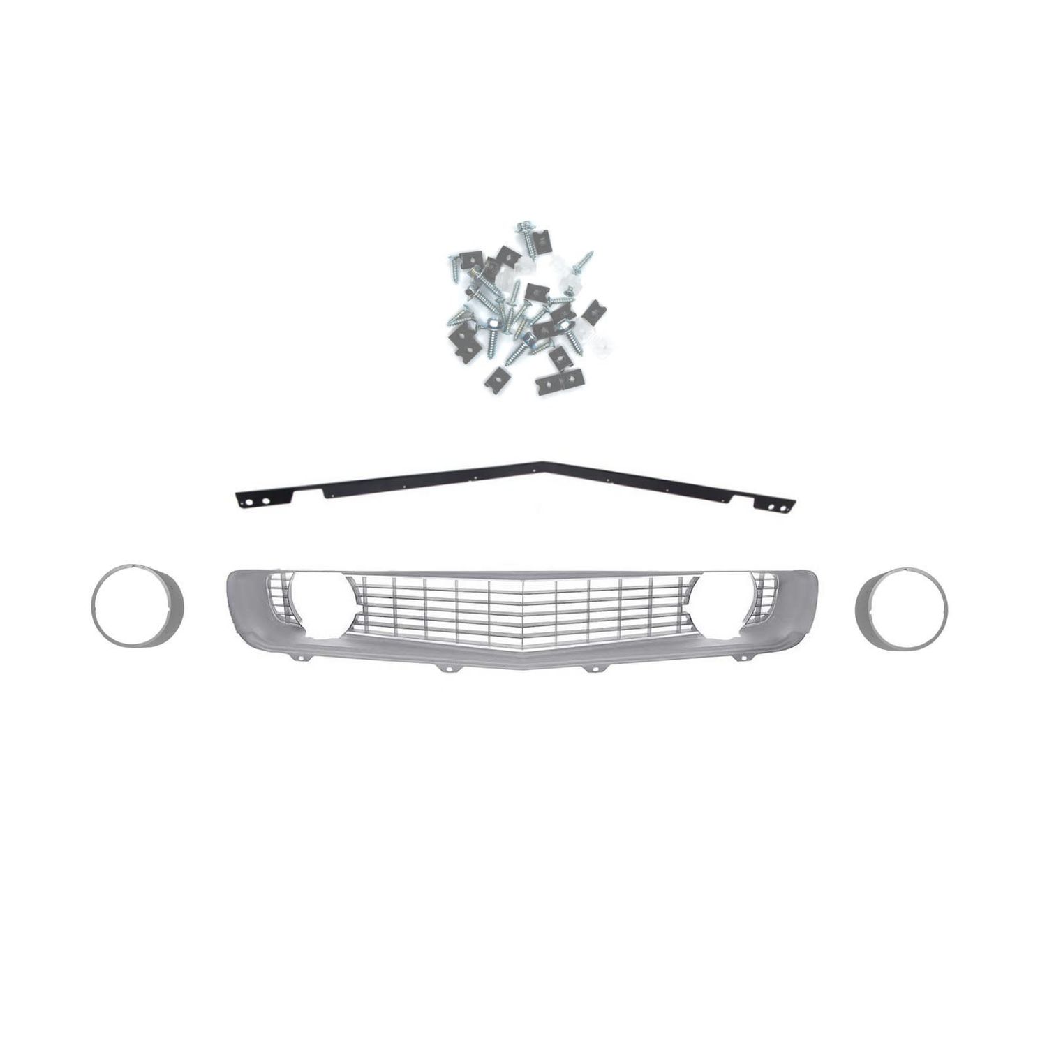 1969 Camaro Standard Grille Kit w/o Trim - Silver