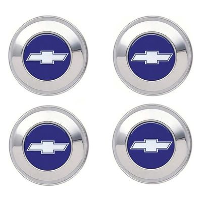 1970-72 Chevelle Bow Tie Wheel Cap Set 4 Pc