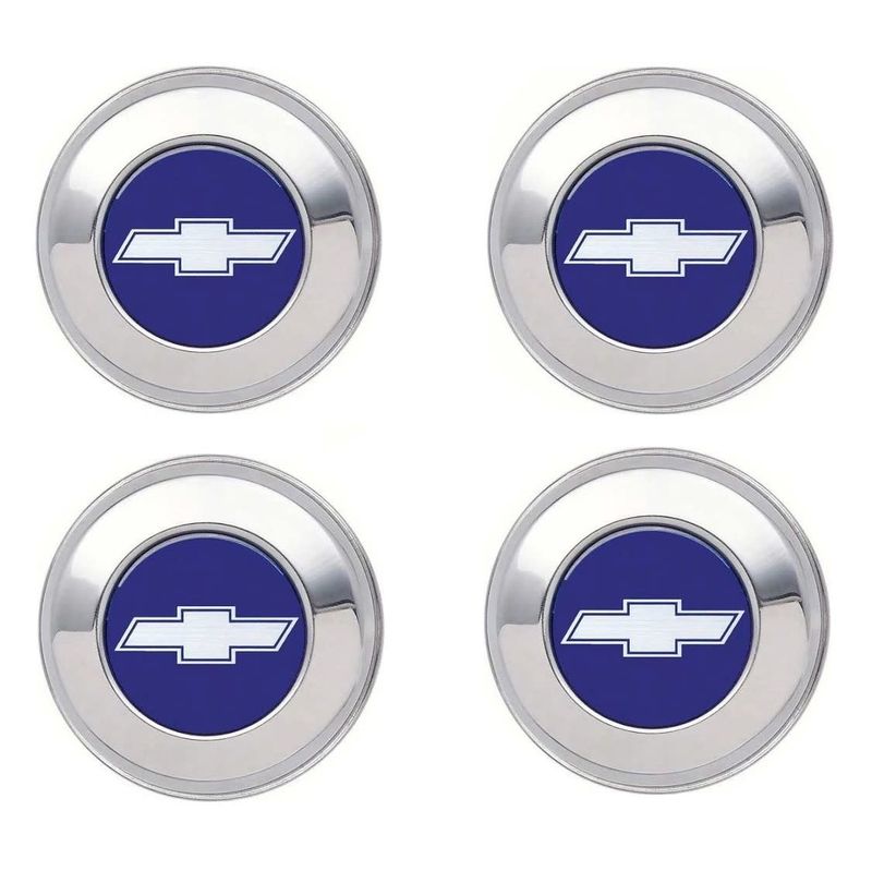 1970-72 Chevelle Bow Tie Wheel Cap Set 4 Pc