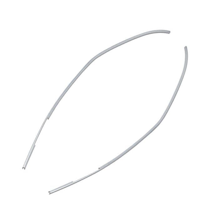 1969 Camaro Firebird Chrome Door Edge Molding - Pair