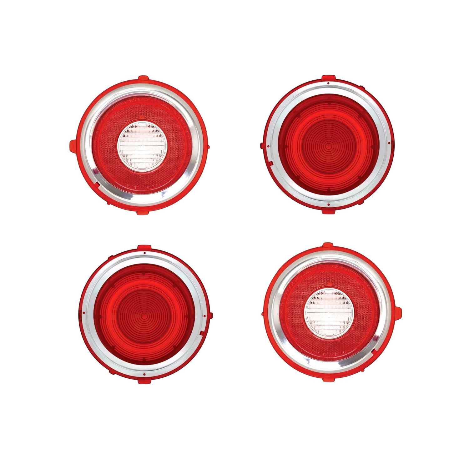 1972-73 Camaro Standard Tail Lenses Kit w/o Chrome Ring