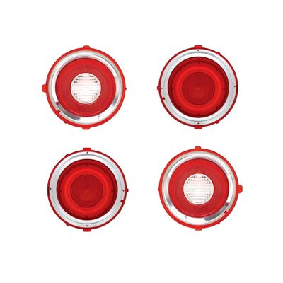 1972-73 Camaro Standard Tail Lenses Kit w/o Chrome Ring