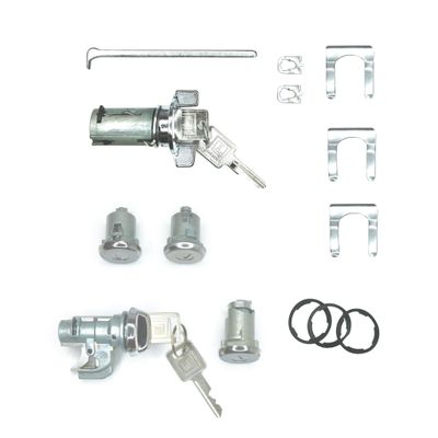1969 Camaro Doors, Trunk, Glove Box &amp; Ignition Lock Set w/ Clips &amp; Gaskets