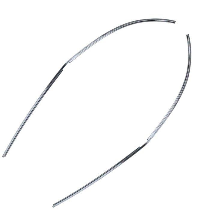 1970-81 Camaro Firebird Chrome Door Edge Molding - Pair