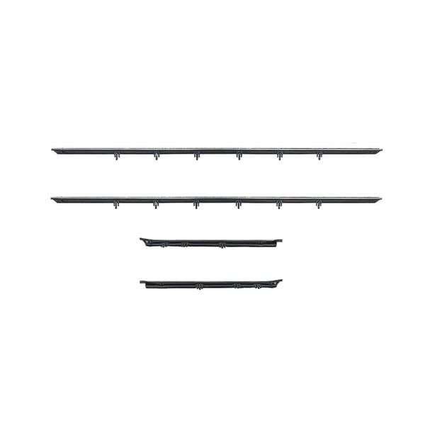 1968-69 Camaro Firebird 4-pc Outer Window Felts - Flat Bead