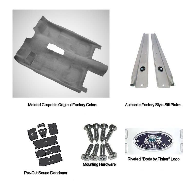 1975-81 Camaro Firebird  Auto Carpet Kit  - BLACK