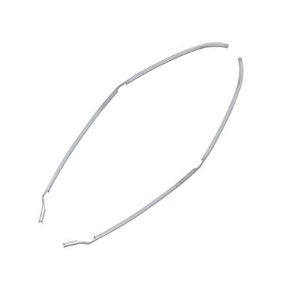 1967-68 Camaro Firebird Chrome Door Edge Molding - Pair