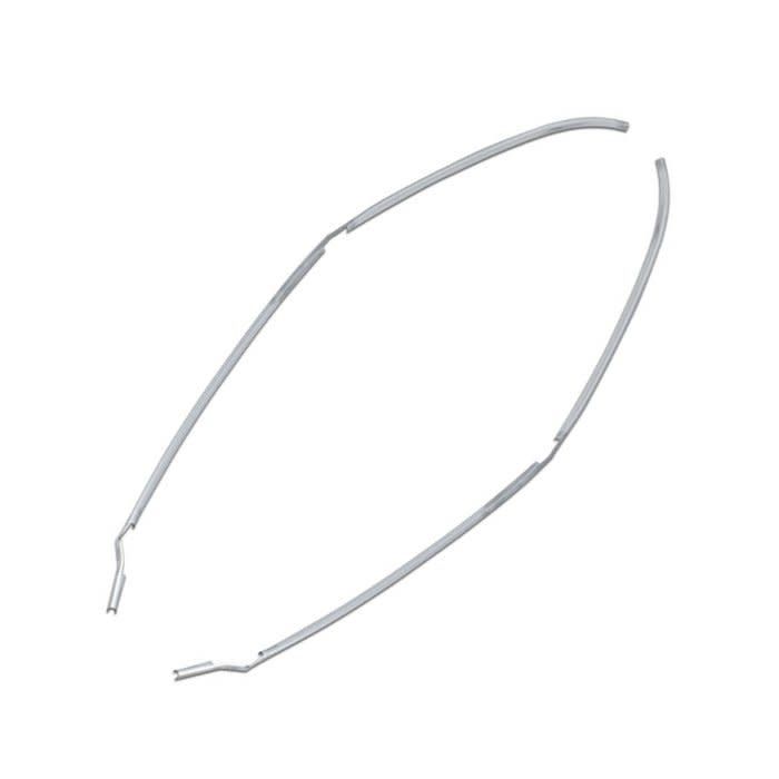 1967-68 Camaro Firebird Chrome Door Edge Molding - Pair