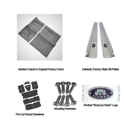 1970-74 Camaro  Firebird Auto Carpet Kit - BLACK