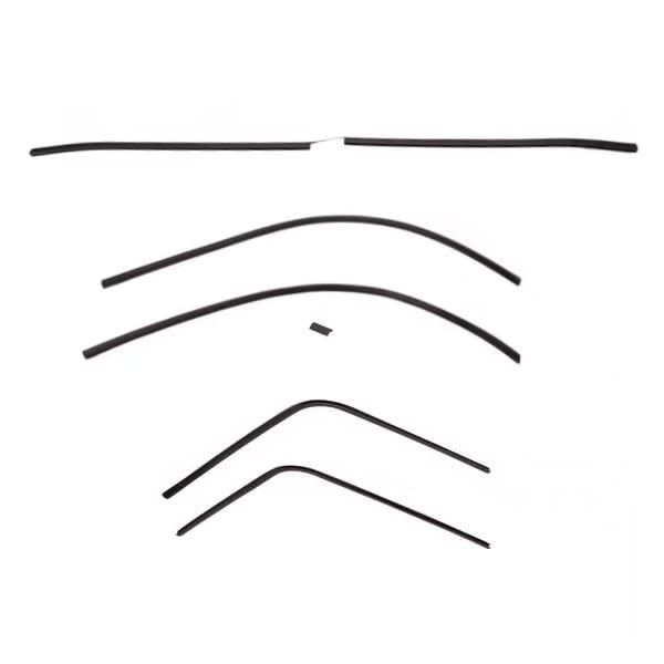 1968 Camaro Firebird Headliner Complete Molding Kit - Black 6-Pc Kit