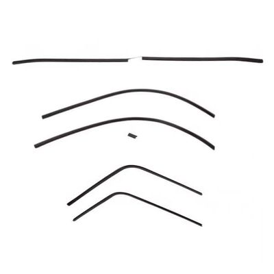 1968 Camaro Firebird Headliner Complete Molding Kit - Black 6-Pc Kit