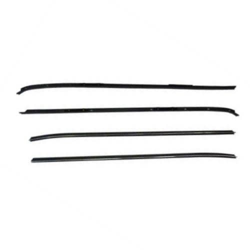 1970-81 Camaro/Firebird 4-Pc Windowfelts w/Chrome Bead