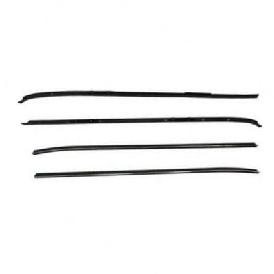 1970-81 Camaro/Firebird 4-Pc Windowfelts w/Chrome Bead