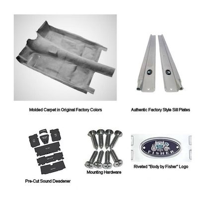 1975-81 Camaro  Firebird 4 Speed Carpet Kit -BLACK