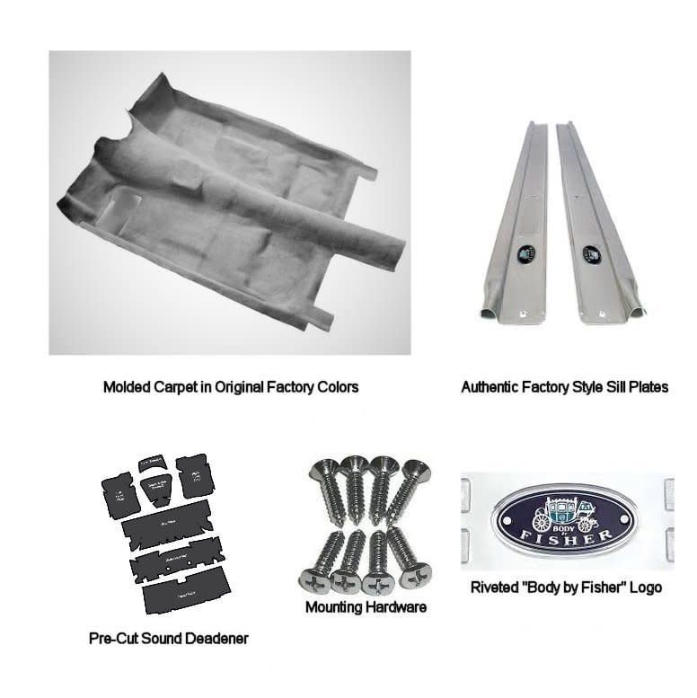 1975-81 Camaro  Firebird 4 Speed Carpet Kit -BLACK