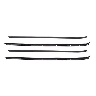 1970-81 Camaro 4-Pc Windowfelt Kit w/o Chrome Bead