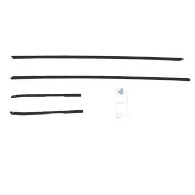 1968 Camaro Coupe Std /Dlx Outer Window Felt w/ Reveal Molding 4-PC OE Style