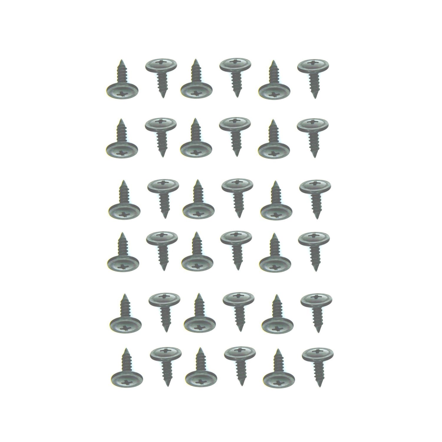 1970-81 Camaro Firebird, 1964-72 Chevelle Roof Rail Molding Screw Kit 36-Pc
