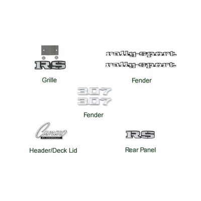 1969 Camaro &quot;RS&quot; Emblem Kit