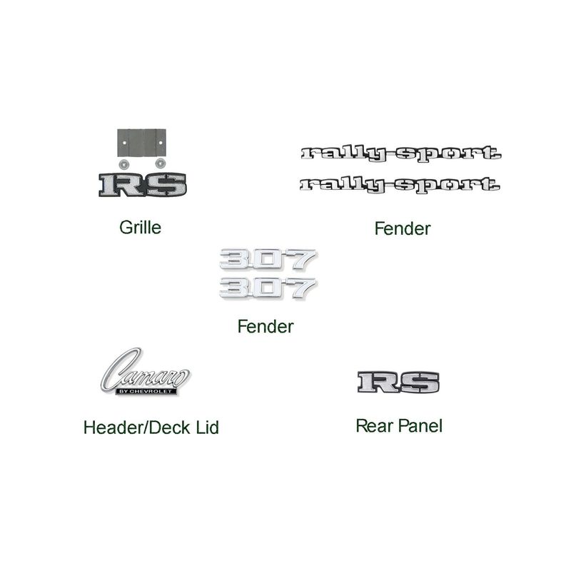 1969 Camaro &quot;RS&quot; Emblem Kit
