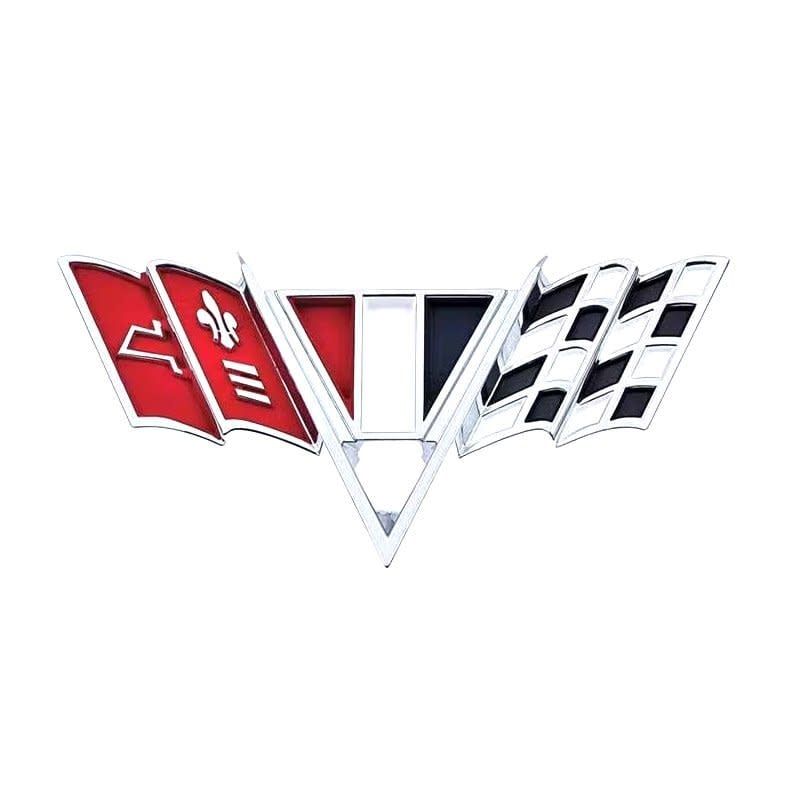 1964-67 Chevelle, 67 Camaro V-Flag Fender Emblem - Each