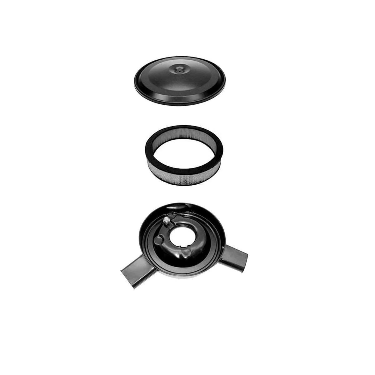 1970-72 Camaro Dual Snorkel Air Cleaner - Black Lid
