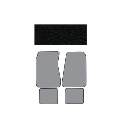 1968-72 Chevelle Floor Mat 4 PC Black w/o Logo
