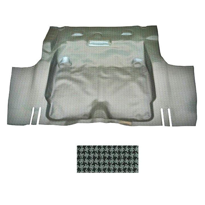 1969 Camaro / Firebird Aqua Houndstooth Trunk Mat