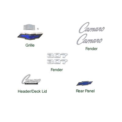 1969 Camaro &quot;307 Standard &quot; Emblem Kit