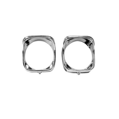 1968 Chevelle Chrome Head Lamp Bezel Pair RH