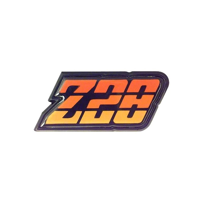 1980-81 Camaro Fuel Door Emblem - Orange