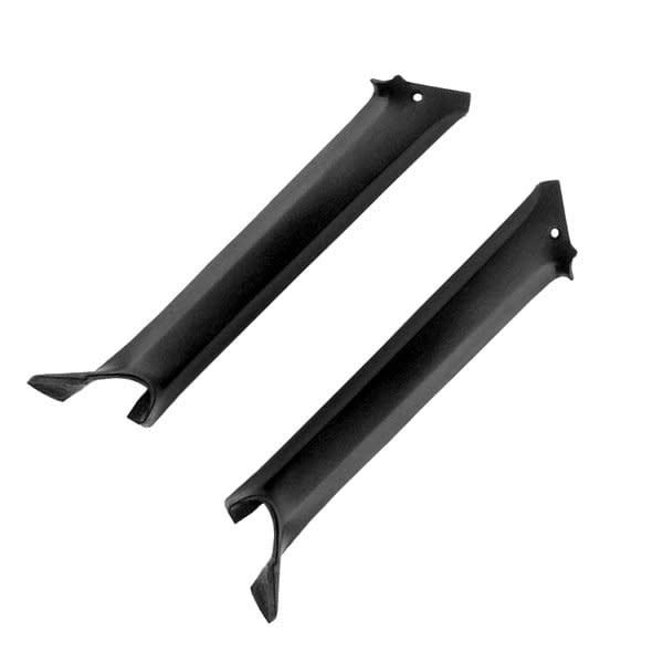 1968 Camaro Firebird Pillar Post Moldings Pair  Coupe - BLACK