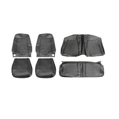 1969 Camaro Coupe Standard Front and Rear Seat Covers - Black