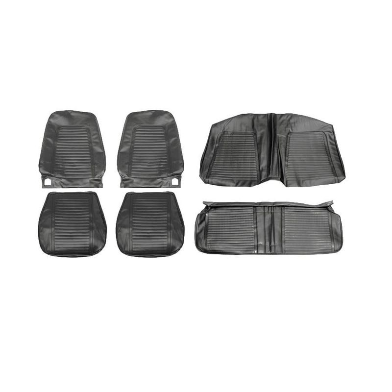 1969 Camaro Coupe Standard Front and Rear Seat Covers - Black