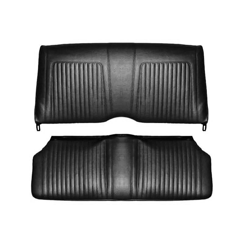 1967 Camaro Rear Fold Down Standard Seat Cover - Black