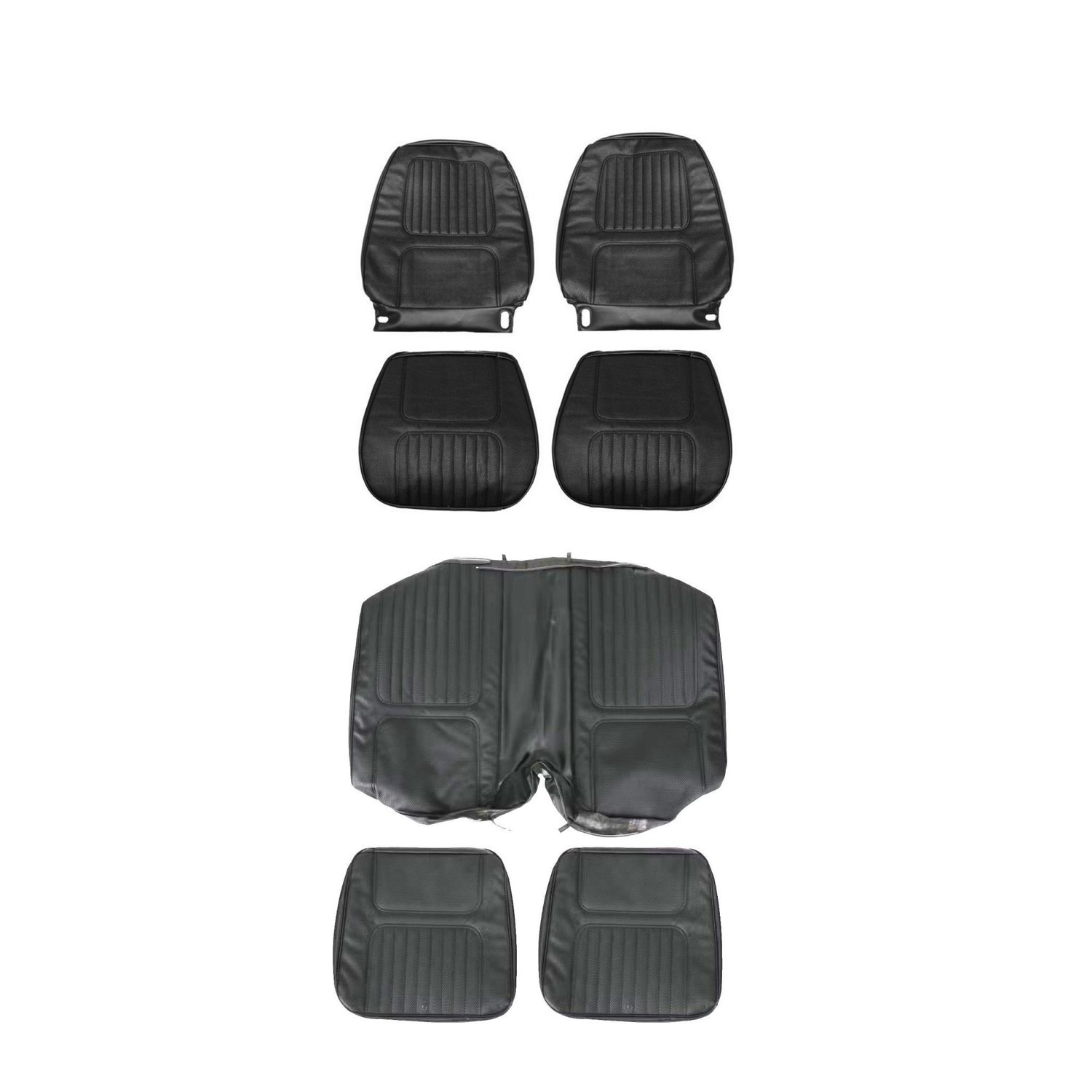 1970 Camaro Standard Front and Rear Seat Covers Black