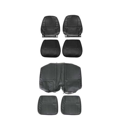 1970 Camaro Standard Front and Rear Seat Covers Black
