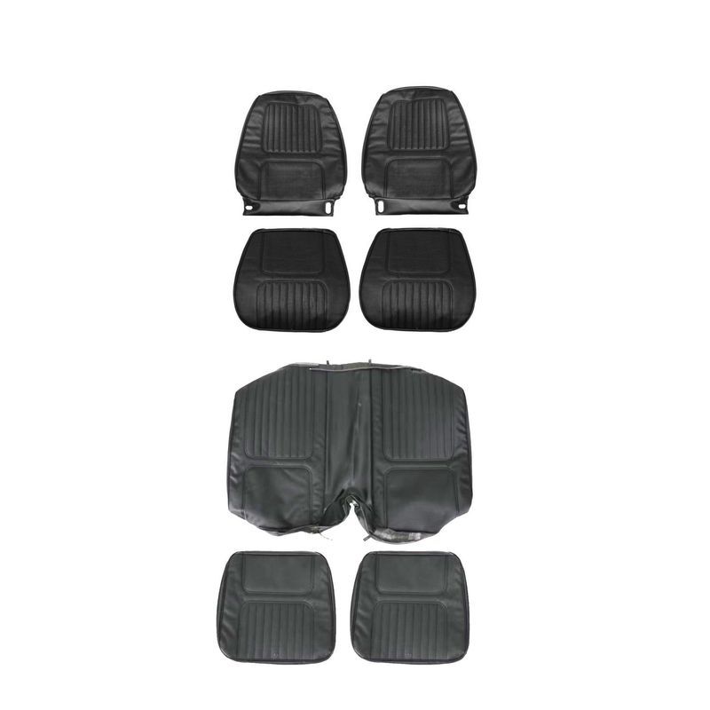 1970 Camaro Standard Front and Rear Seat Covers Black