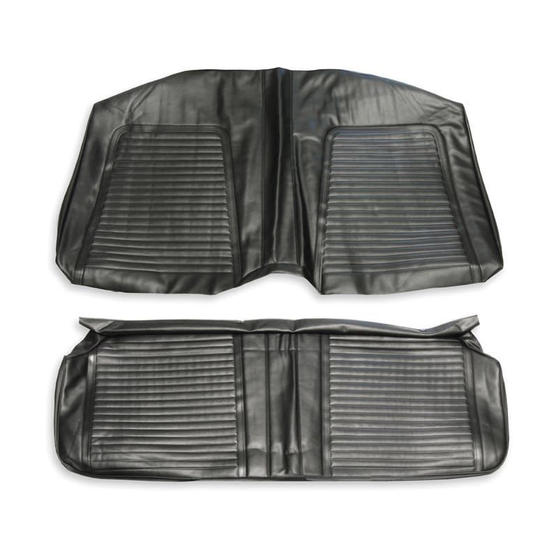1969 Camaro Rear Fold Down Standard Seat Cover - Black