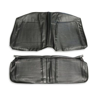 1969 Camaro Rear Fold Down Standard Seat Cover - Black
