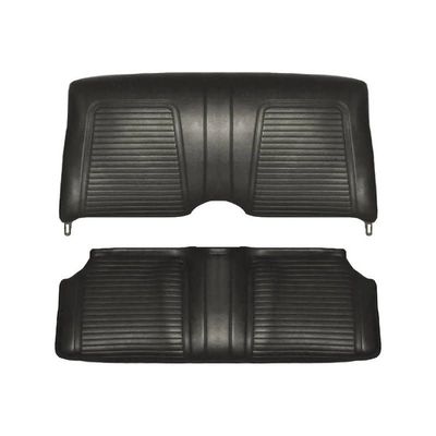 1969 Camaro Standard Rear Coupe Seat Cover - Black