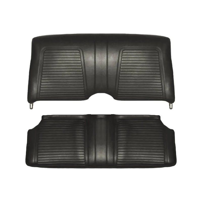 1969 Camaro Convertible Standard Rear Seat Cover - Black