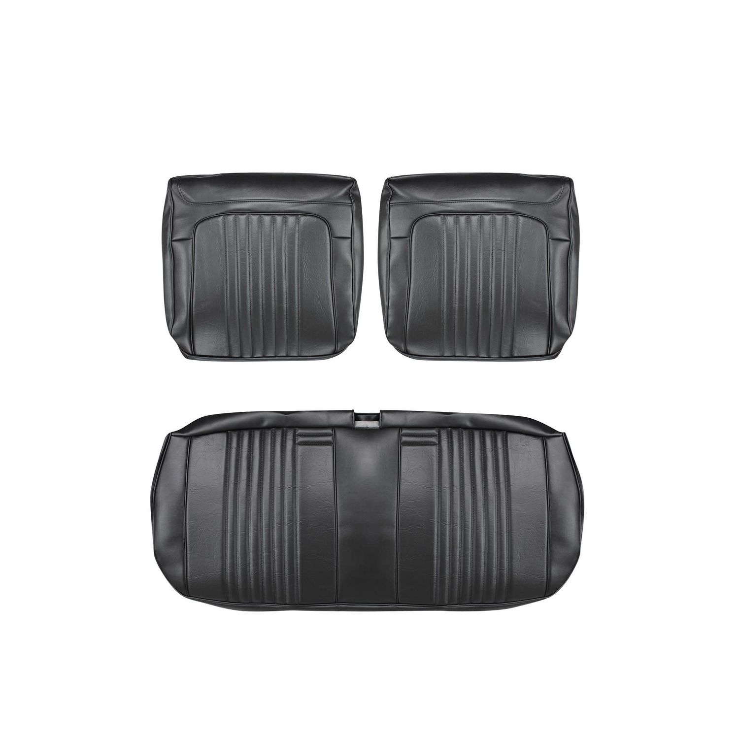1971-72 Chevelle Front Bench Upholstery - Black