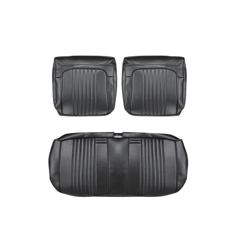 1971-72 Chevelle Front Bench Upholstery - Black